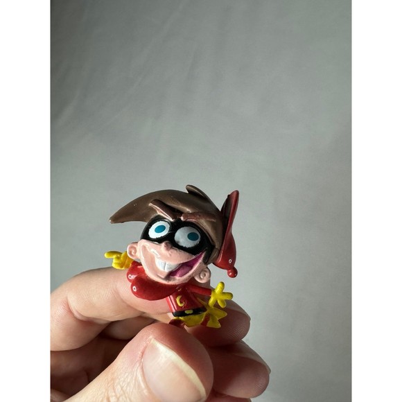 Rare 2003 Viacom Fairly Odd Parents Timmy Crimson Chin 1.5" PVC Action Figure - Picture 4 of 4